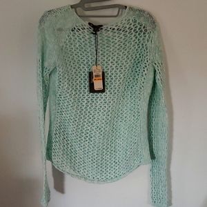 Tommy Bahama Carmelo Open Stitch Pullover Spring Sky